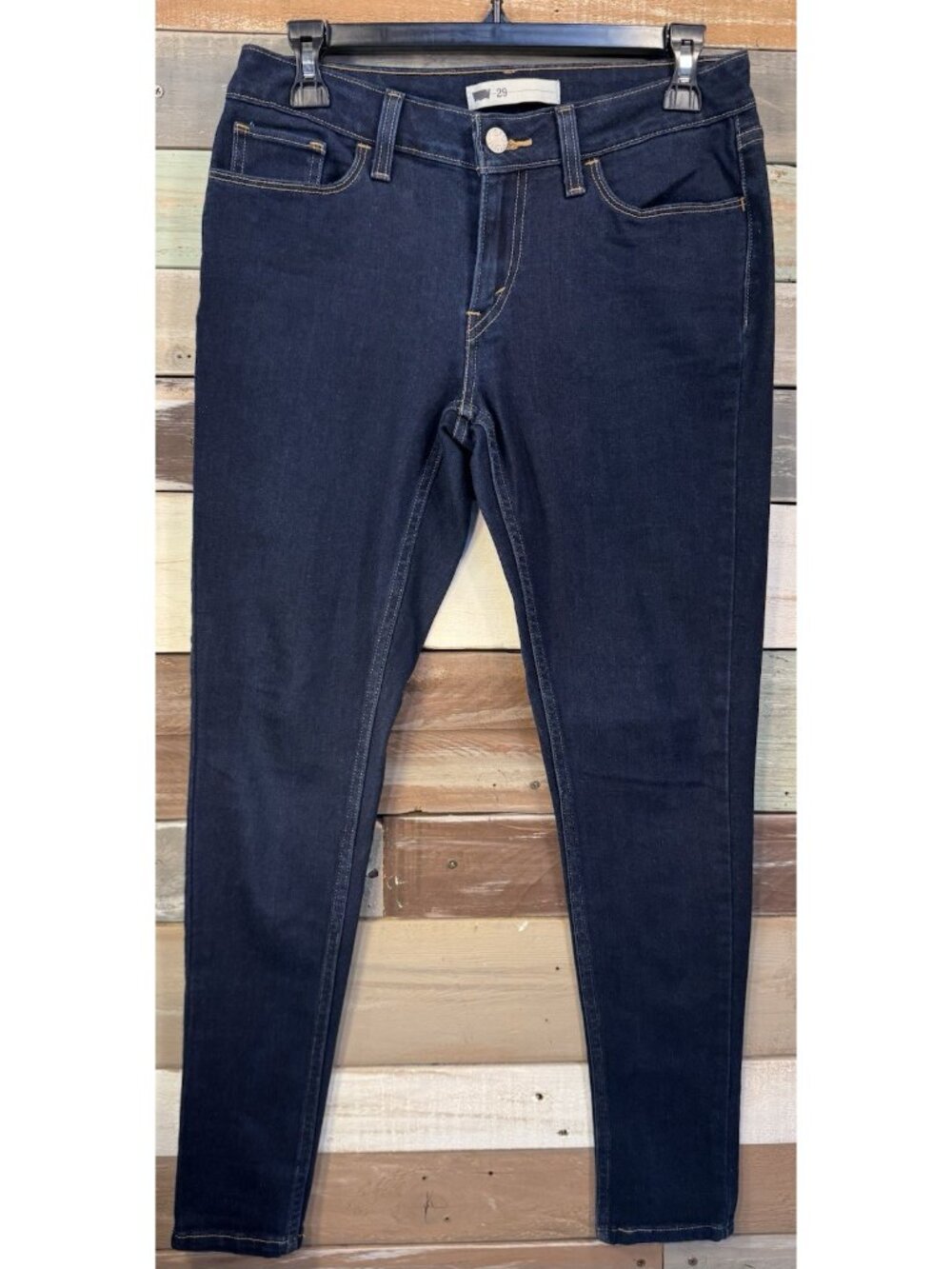 LEVI'S STRAUSS & CO Women Demi Curve Low Rise SKINNY SLIM Jeans Size W29 L28